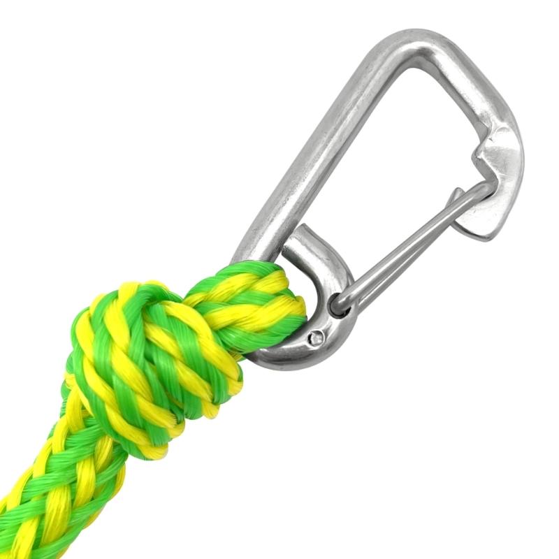 Nylons Kayaks Tow Rope with Clip  Dock Line Mooring Rope  Highly Visibleness Marine Braids Rope Kayaks Tow Line