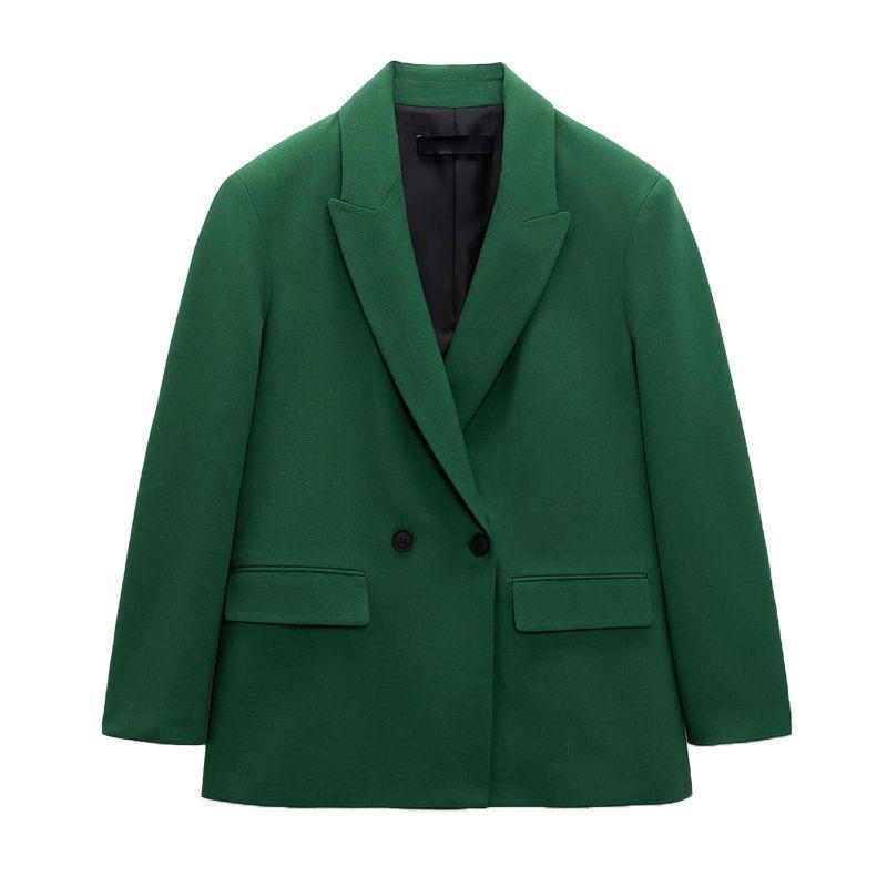 Za Fall and Winter New Arrival Fancy Fried Street Easiest for Match Slim Looking Casual Loose Double Breasted Suit Outwear 2753432