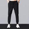 Men's Cotton Knit Sweatpants with Tapered Legs and Elastic Waist - Casual Stretchy Pants for Spring and