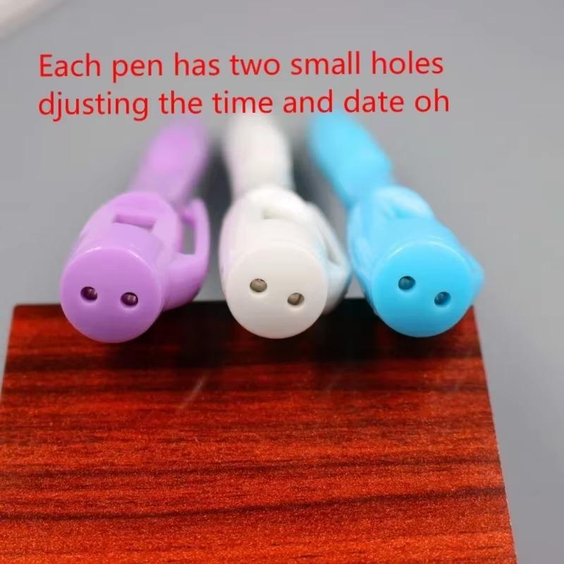 Creative Electronic Watch Ball Pen for Office Clock Test School Students Supplies Blue Ballpoint Pens Korean Stationery