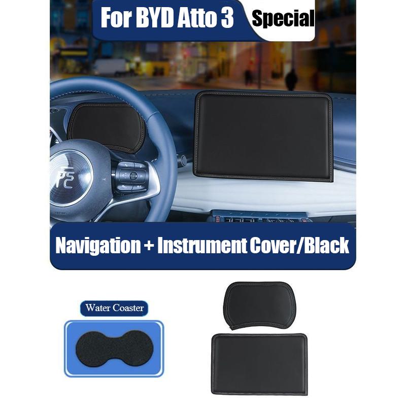 Car Navigation Screen Protective Cover For BYD Atto 3 Accessories 2024 Yuan Plus Central Control Screen Protector Hood