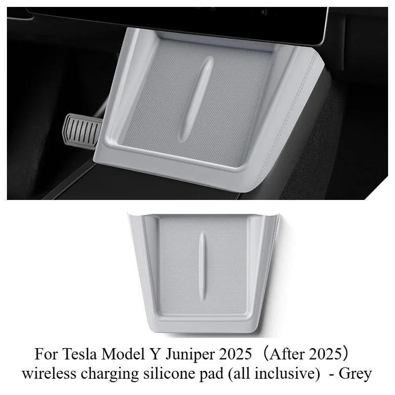 For Tesla Model 3 Highland Model Y Juniper 2025 Center Console Storage Tray Armrest Box Organizer Box Pad Interior Accessories
