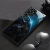 Star Fantasy Travel Pattern Tempered Glass Phone Case Suitable for Samsung Galaxy S26 S25 S24 S22 S21 S20FE/Ultra/Plus Hard Case