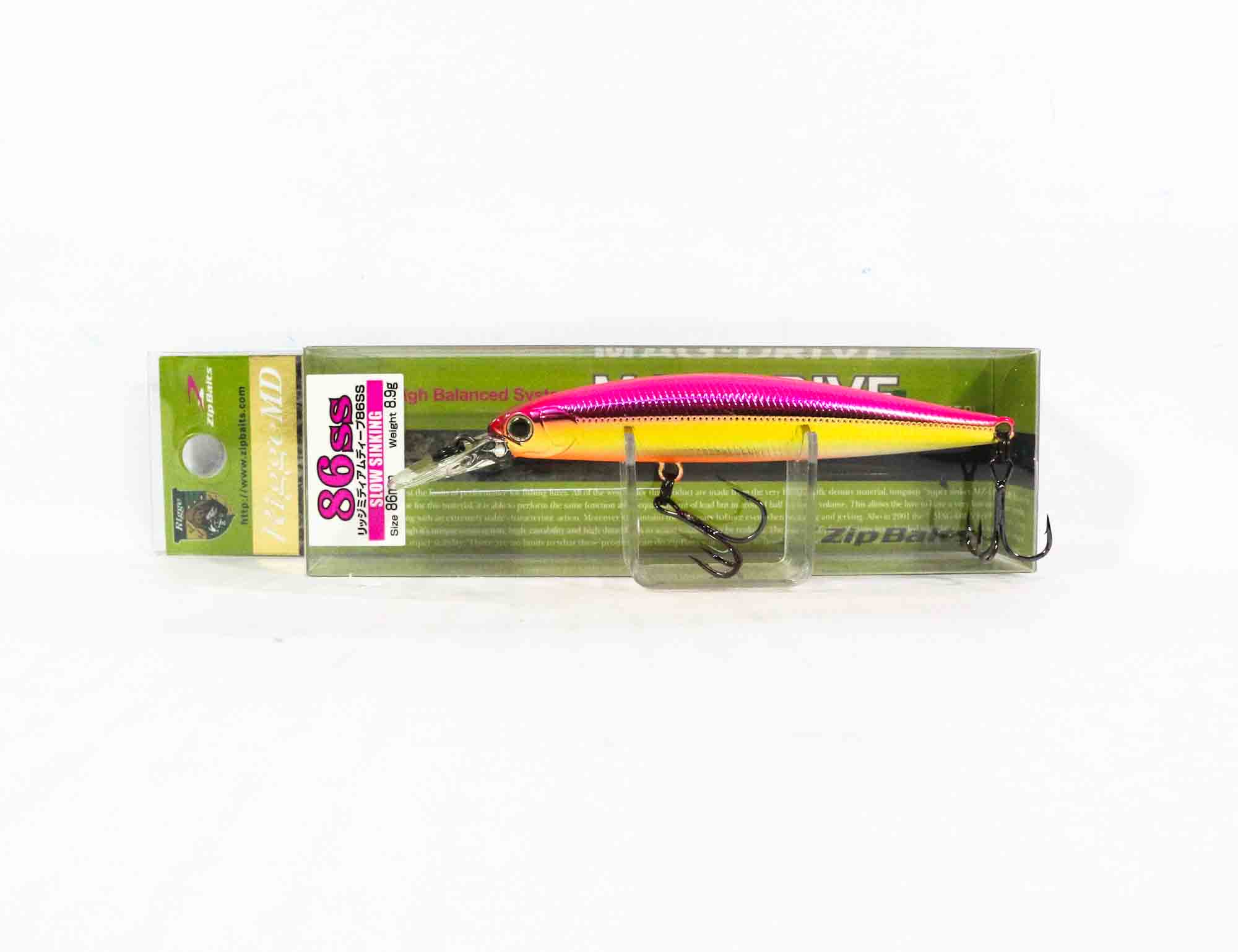 

Zipbaits Rigge MD 86SS Медленно тонущая приманка 218 (1341)