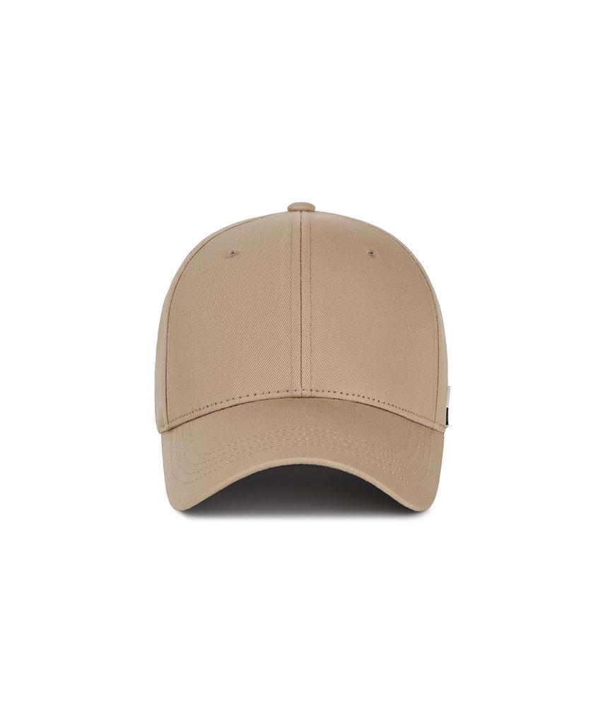 Bajal Studded Logo Oversized Ball Cap Beige