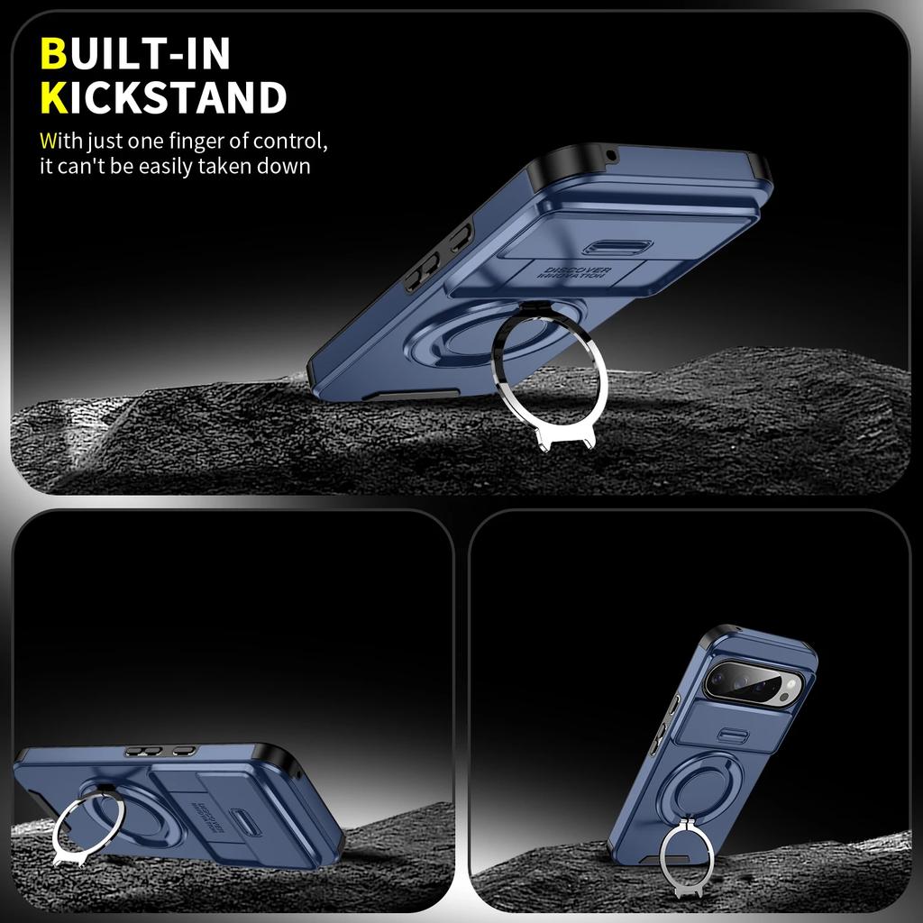 Invisible Ring Stand Cover Protection Case for Google Pixel 10 Pro XL 9 8 7 9a 8a Pixel10 Pixel9
