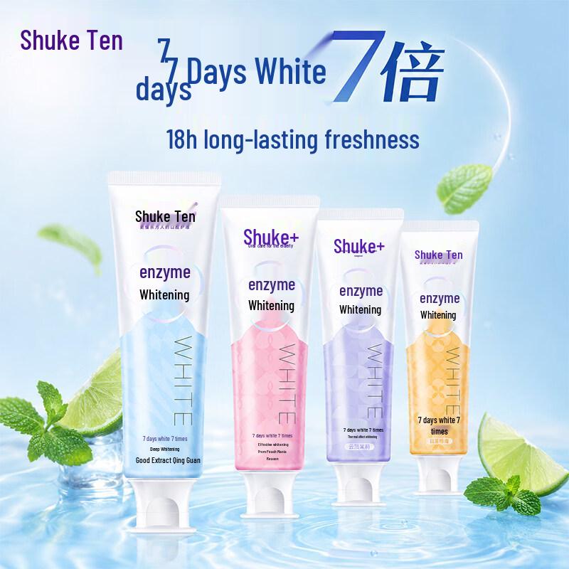 Suke French Enzyme Whitening Toothpaste Multi-Flavor Pack