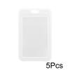 5/10Pcs Clear Card Holder Universal Transparent Waterproof Protective Case Unisex Work ID Card Cover