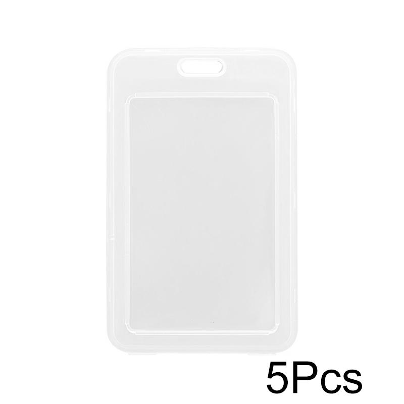5/10Pcs Clear Card Holder Universal Transparent Waterproof Protective Case Unisex Work ID Card Cover