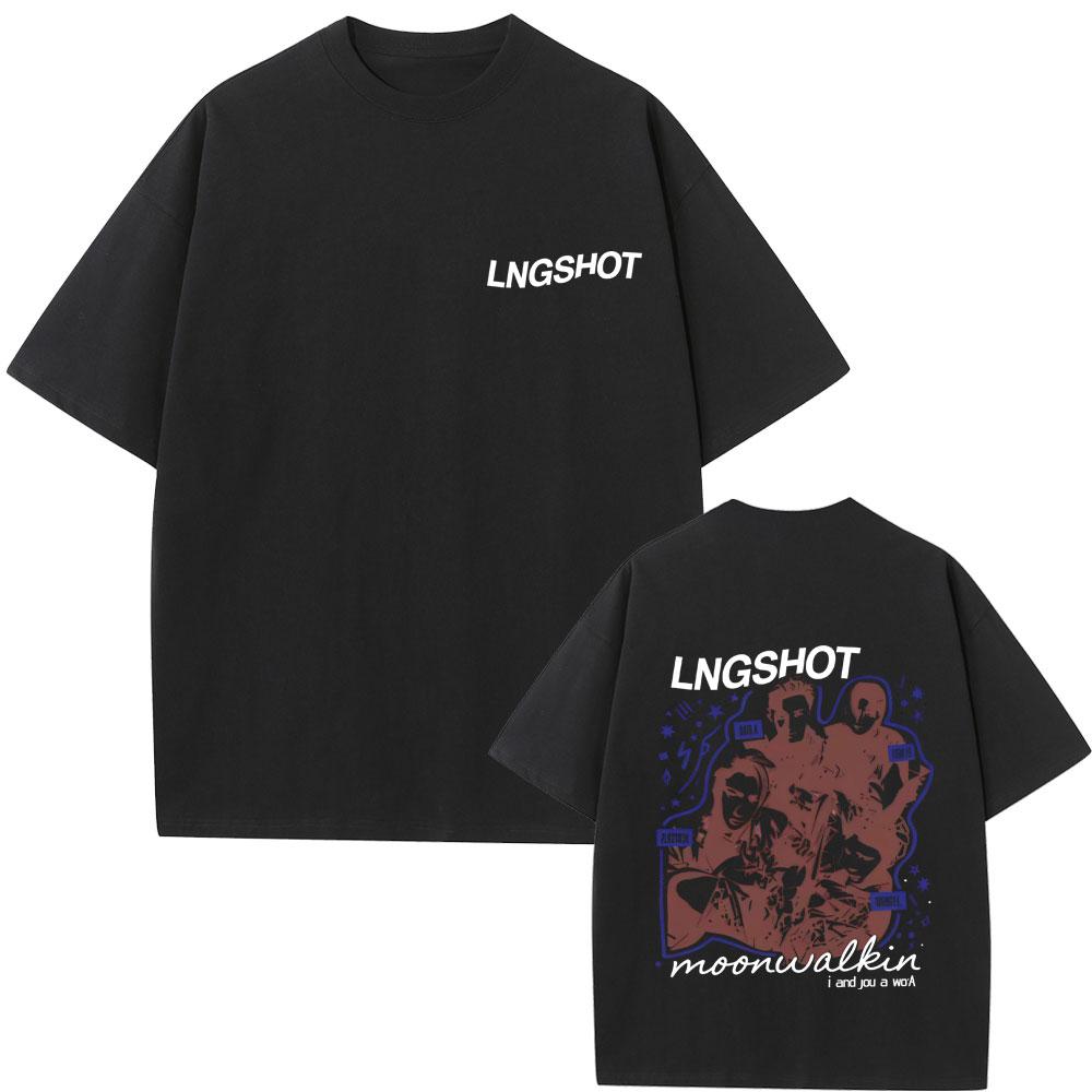 Korean Band Lngshot Face Graphic T Shirts Unisex Women Kpop Fashion Trend Tshirt Summer Unisex Casual Soft Cotton Oversized Tshirt