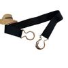 Wide Belt Women'S Simple With Dress Coat Decoration Black Belt Women'S Elastic Elastic Waist Seal