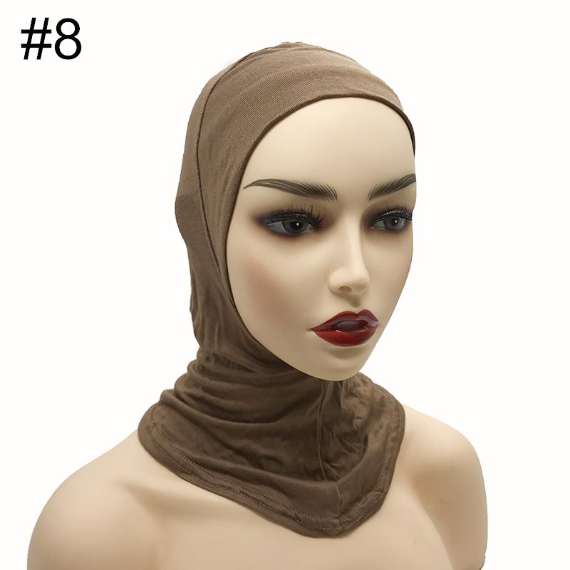 High Qualit Modal Muslim Women Ninjas Cap Full Cover Inner Hat Islamic Undercap Hijab Comfortable Bonnet Headcloth Neck Cover
