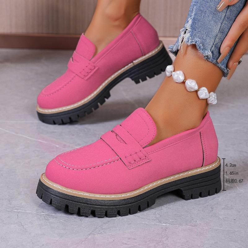 New Spring and Autumn Casual Scrub Women's Shoes Thick Heel Platform Retro