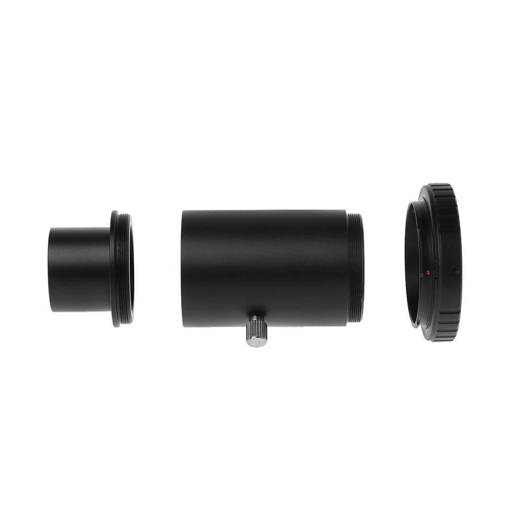 New Aluminum T2 Adapter Telescope Extension Tube 1.25 Inch Telescope Mount Adapter Thread T-Ring For DSLR Camera