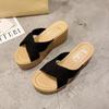 Woman Slippers Flip Flops Sandals New Style Shoes for Women High Quality Elegant Slides and Fashionable Natural Skin On Offer 39