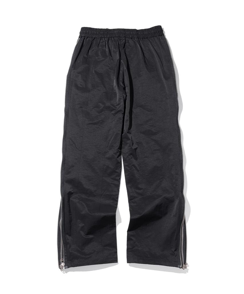 MASSNOUN Double Line Zipper Track Pants Mshtp003-Bk