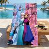 Custom Name Frozen Friendship Stylish Digital Printing Beach Towel Quick‑Drying Absorbent Blanket for Beach Pool Gym Travel