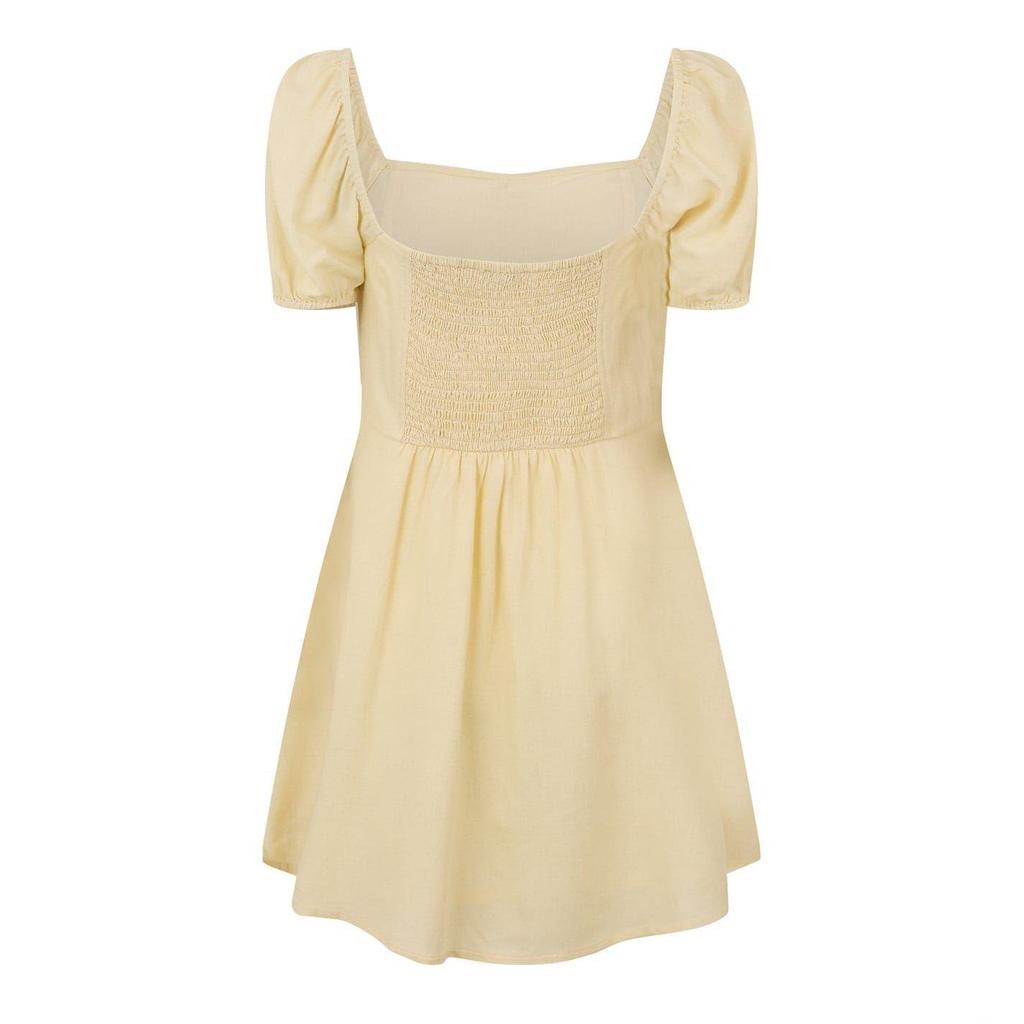 Jack Wills Womens/Ladies Ruched Puff Sleeve Mini Dress