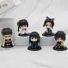 5 Stück/Set Demon Slayer Q Version Sitzende Figur Spielzeug Anime Kimetsu no Yaiba Tanjiro Nidouzi Inosuke Zenizu PVD Figur Modell Puppe