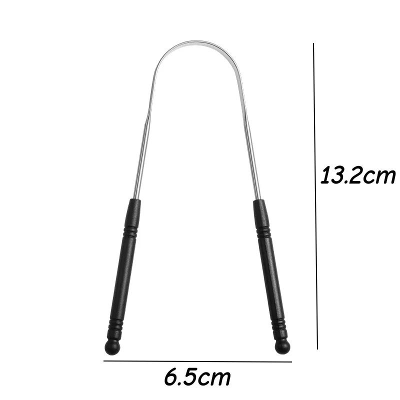 1pcs Tongue Scraper Stainless Steel For Adult Cleaner U-Shape Easy To Tongue Clean Reduce Bad Breath Oral Hygiene Care Tools