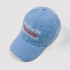 Deulinikkeu Lettering Ball Cap - Washed Blue