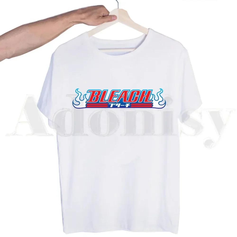 Bleach Anime Kurosaki ichigo Zaraki Kenpachi Tshirts Men Fashion Summer T-shirts Tshirt Top Tees Streetwear Harajuku Funny