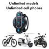 Bluetooth 5.4 Smart Wireless Media Remote Controller Waterproof Handlebar Mount Media Control Button For Motorcycle Bicycle Helmet Headphone Audio Pla