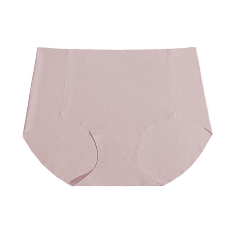 

Женские бесшовные антибактериальные трусы Ice Silk со средней и высокой талией - дышащие шорты с промежностью из шелка Mulberry для лета One Size (90-140 jin)