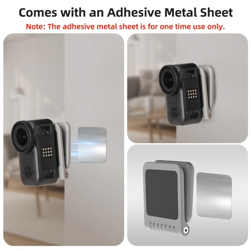 Foldable Magnetic Camera Mount Base with 180Degree Tilt 360°Rotation Quick Release for GO 3S/GO 3 Portable Shoot