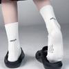 Ladies Spring Pure Cotton Letter Personality Medium Tube Pile Socks
