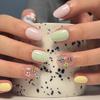 Solid Color Short Round Easter Press-On Nails - Wearable Nail Art Stickers