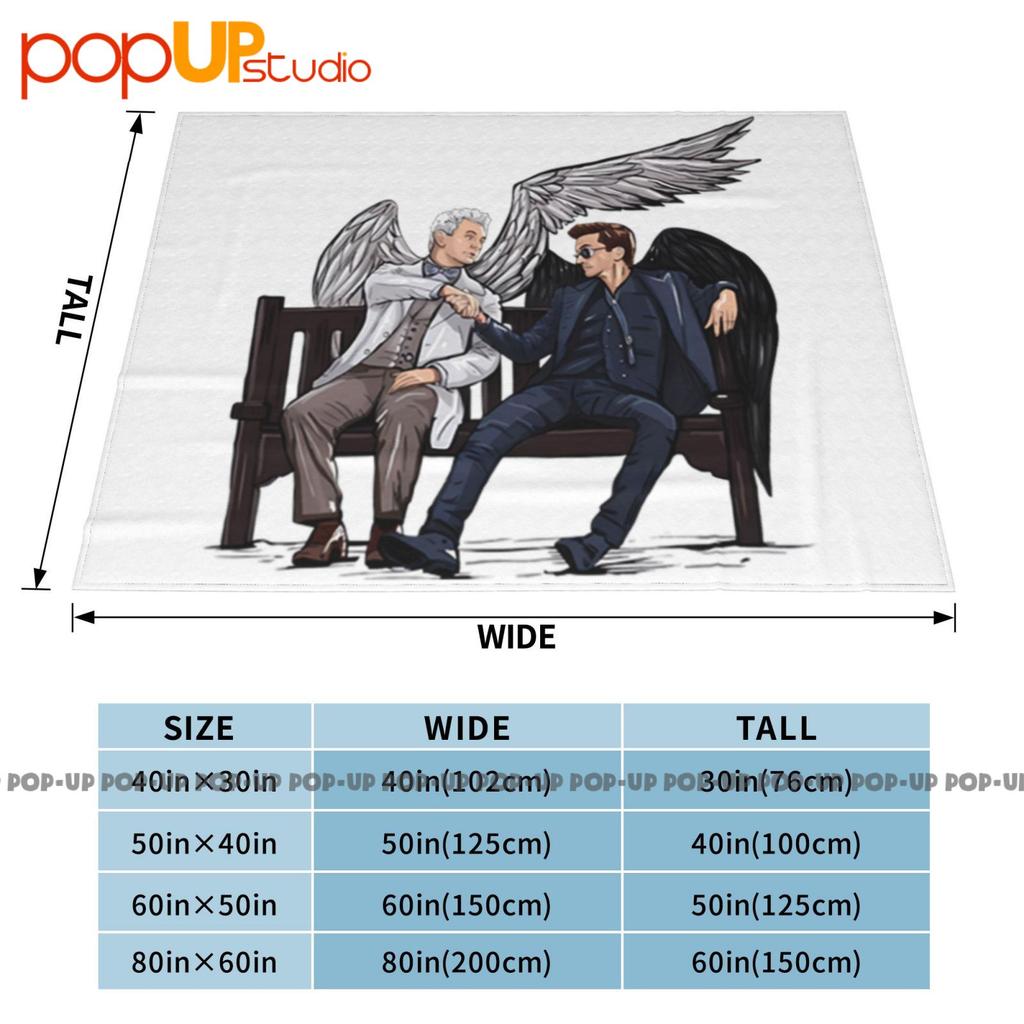 Good Omens Ultra-Soft Blanket Quilt Winter Sofa Cover Bed Covers