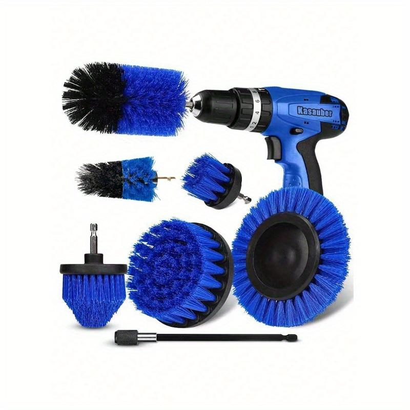 

7pcs Car Cleaning Brushes Drill Brush Set, Home Cleaning Brushes Blue 7-piece Set разноцветный