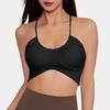 New DK Strap Fixed Cup Sports Underwear Fashion Print Beauty Back Leopard Print Internet Celebrity Bra Yoga Vest