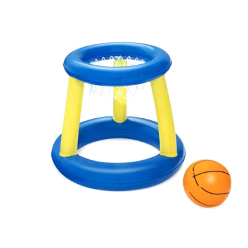 Childrens Inflatable Floating BasketBall Hoop Toss Kids Swimming Pool Toy