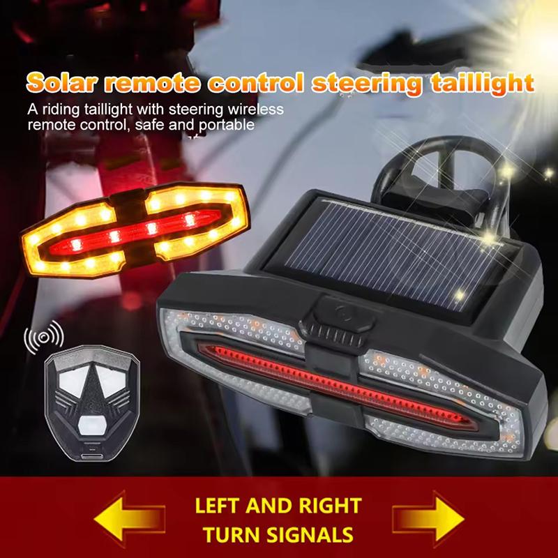 Turn Signal Bike Tail Lights Wireless Remote Control Bicycle Taillight Direction Indicator Rechargeable Road Cycling Rear Lamp