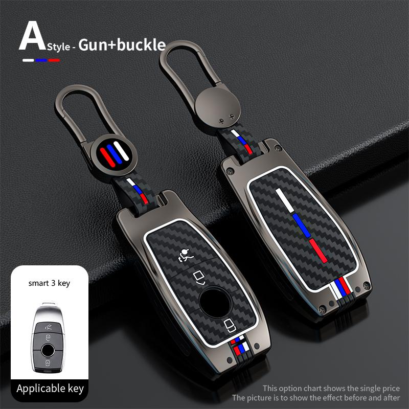 Car Key Case Cover Shell Fob for Mercedes Benz A C E S G Class GLC CLE CLA GLB GLS W177 W205 W213 W222 X167 AMG 3 4 Buttons
