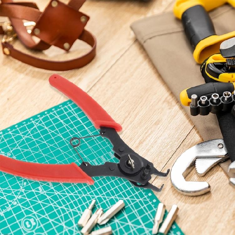 4 In 1 Snap Rings Pliers Internal External Circlip Pliers Straight Lock Rings Pliers for Rings Removers Retaining