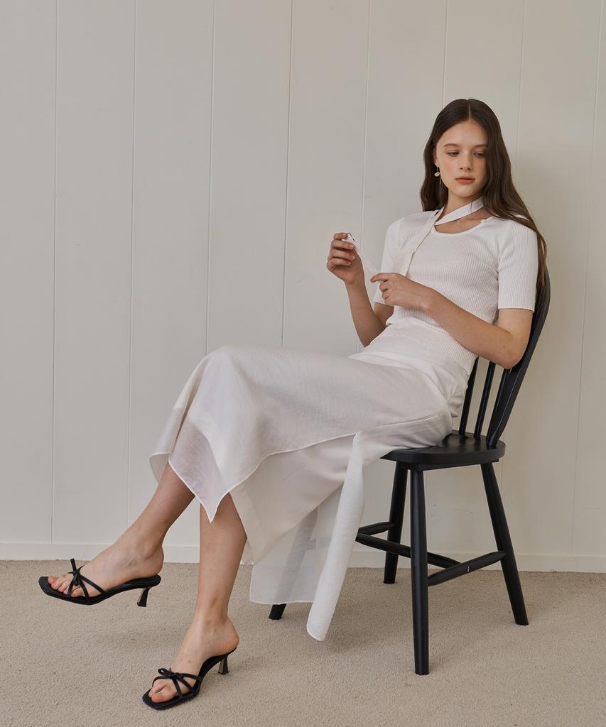 Peullobeu Sheer Skirt Version 3_Wh