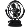 Auto Sensing DC 3 Speed Cabin Fan Quiet Omnidirectional Low Power Draw Fan for Boats and RVs Black