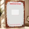 American Psycho Minimalist Movie Personalized D Textured Metal Poster Wall Art Vintage Tin Signs for Garage Accessories Room