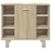 Bathroom Cabinet in Sonoma Oak 60 x 32 x 53.5 cm Particleboard
