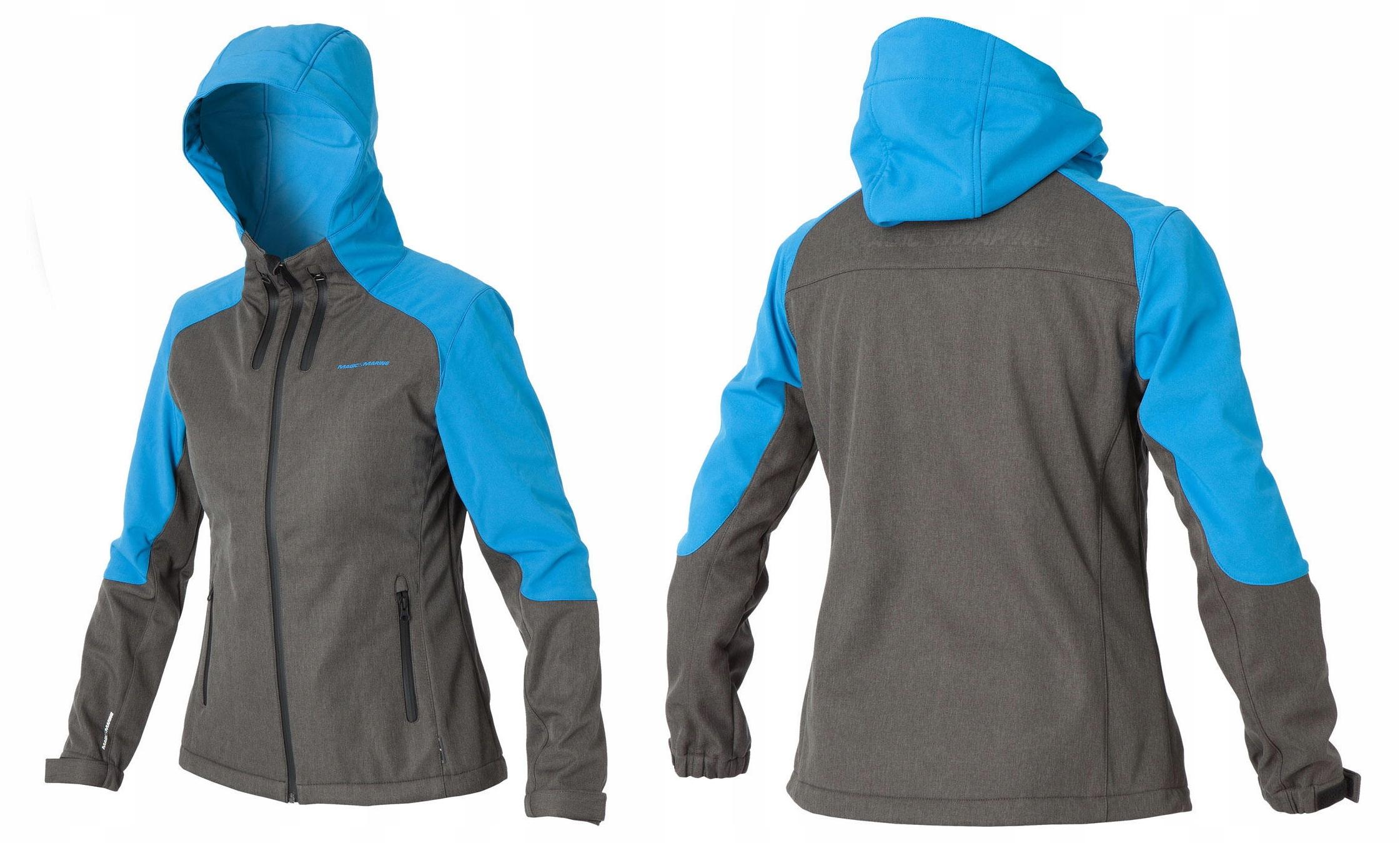Y4511 Magic Marine Reefer Jacke DAMEN WASSERDICHTE SOFTSHELL-JACKE M gray