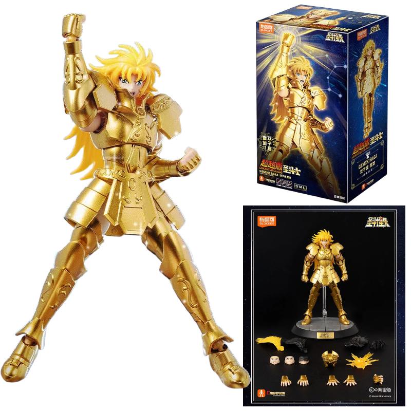 Blokees Saint Seiya Deathmask Shura Dragon Shiryu Aldebaran Siegfried Pegasus Cygnus Camus Action Figure Anime Model Doll Toys