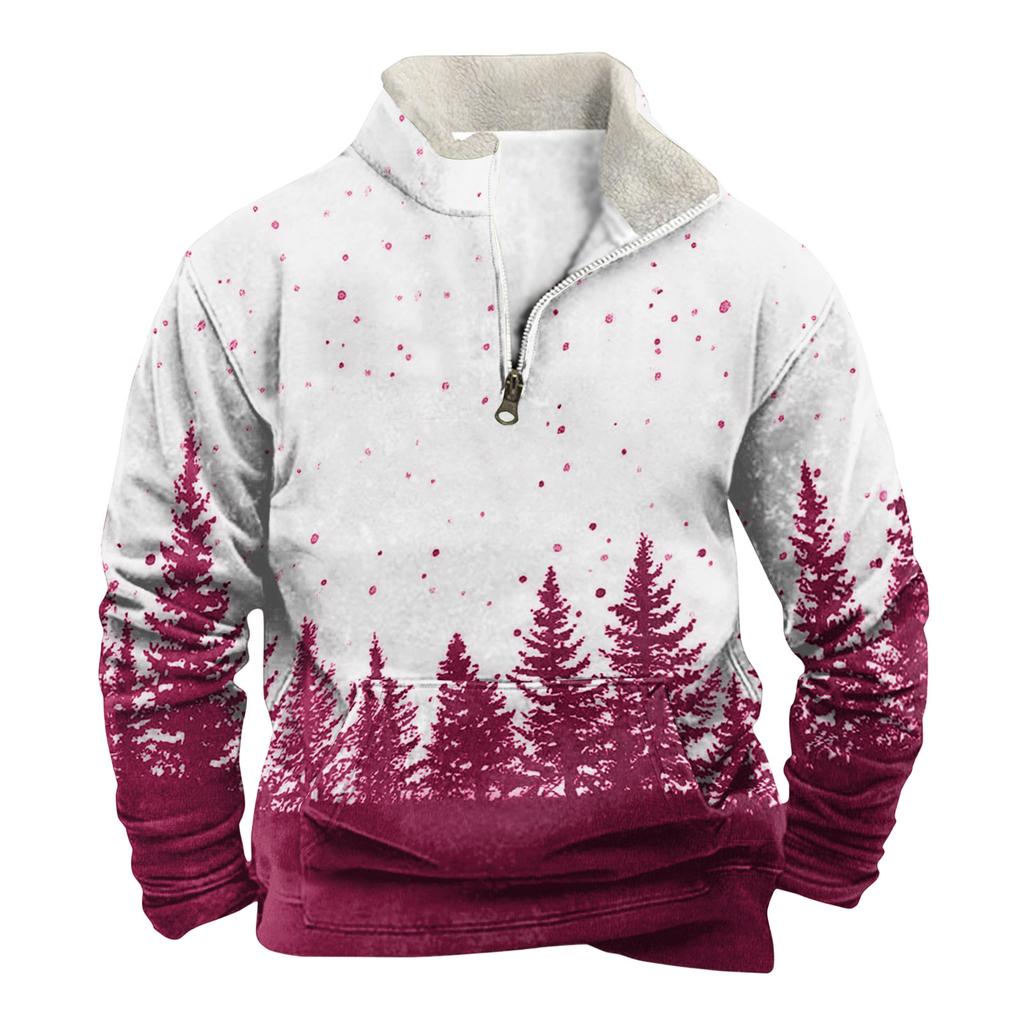 Vår Och Herr Ståkrage Sweatshirt Är Utomhus Casual Tröjor Toppar