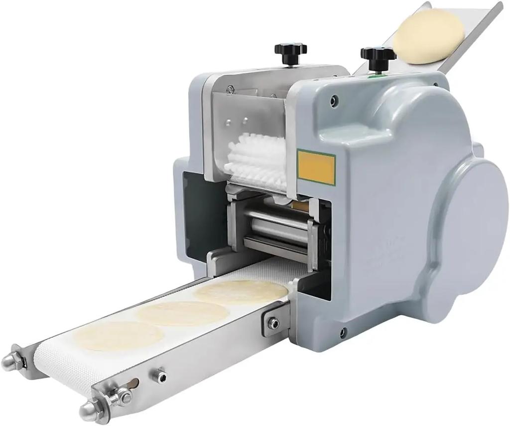 110V 140W Automatic Dumpling Wrapper Machine, Electric Dumpling Skin Maker and Dough Roller, 9cm/3.54in, 60 sheets per minute