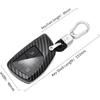 for Chevy for GMC Key Fob Cover, ABS Carbon Fiber Pattern Key Case for 2021 2022 2023 2024 for Chevy Suburban Tahoe Silverado 1500 2500 3500 Colorado