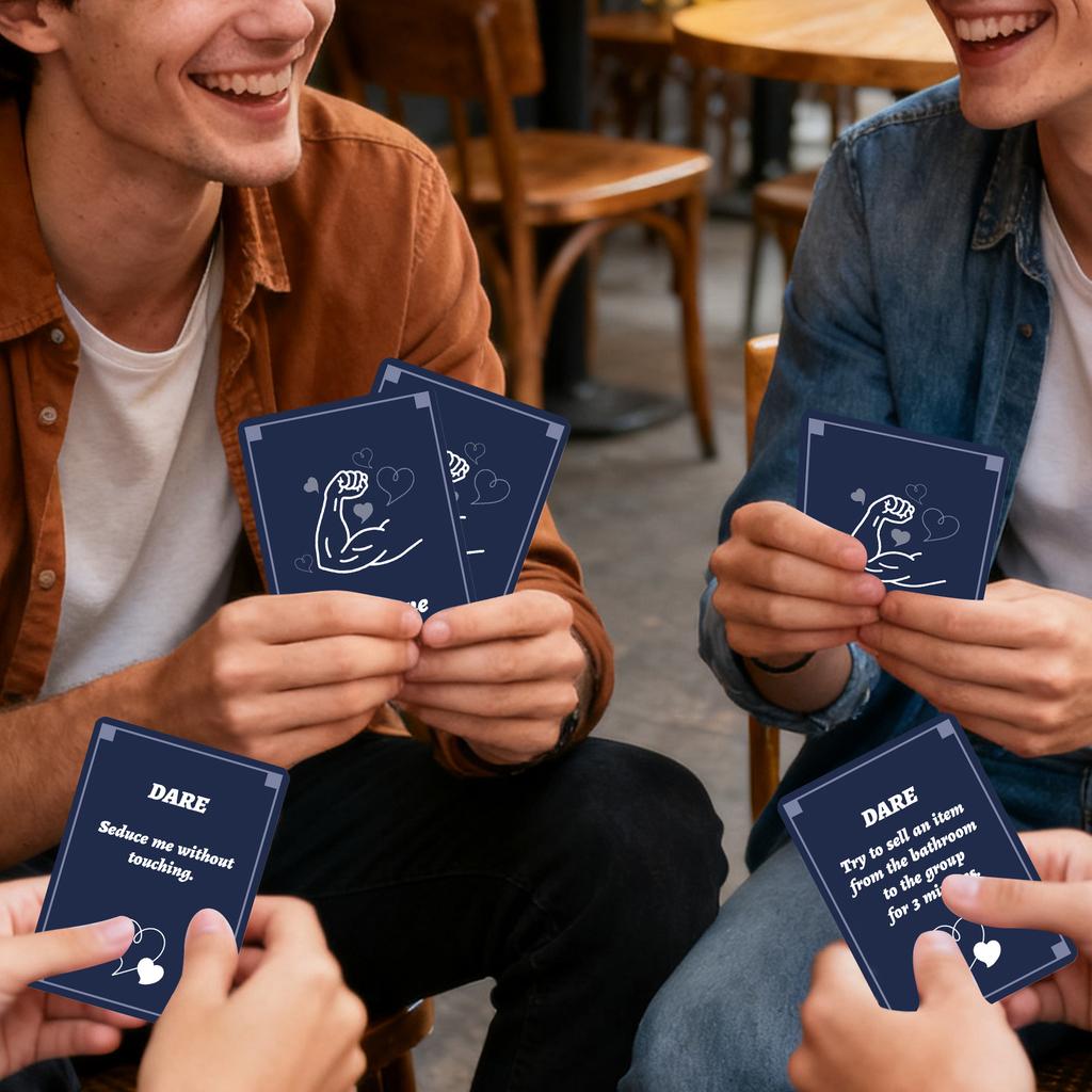 Interactive Board Game Cards for Parties Social Gatherings Featuring Dare Zone