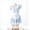 Japonské lolita šaty pro služebnou s ramínky na krk