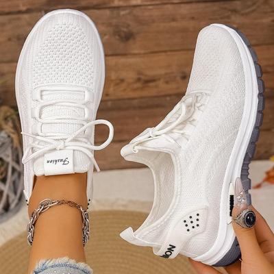 Nuove Scarpe da Donna Traspiranti, Scarpe da Corsa Comode con Suola Morbida di Grandi Dimensioni, Scarpe Sportive Casual